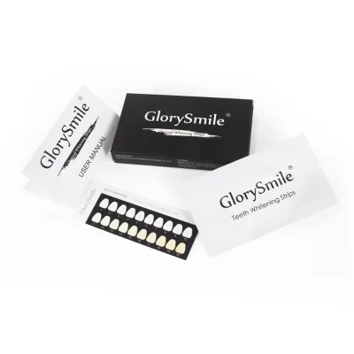 14 Pouches 28 PCS Treatment Charcoal White Gel Strip Teeth Whitening Strips