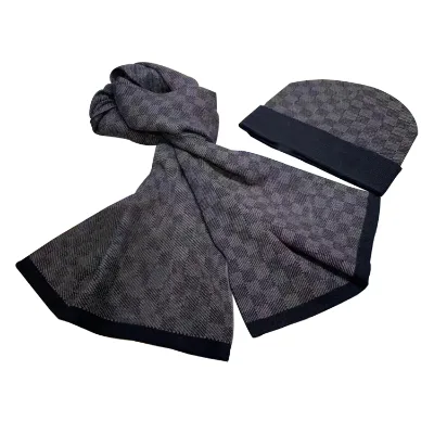New Men and Women Set for Women Embroidered Logo Designer Hats and Scarfs Sets Design Knitted Women Men Winter Hat and Scarf Set