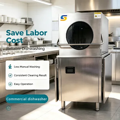 Sanitary Dishwasher Commercial Silent Washing Machine Dishwasher for Commercial Kitchen Dishes