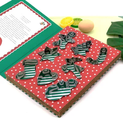 Gingerbread Man Cookie Cutter Baking Mold Christmas Biscuit Mould Stainless Steel Holiday Cookie Cutter Set for Baking Tools