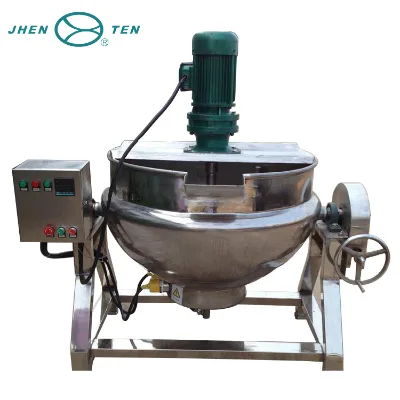 Stainless Steel Electrical Mixing Pressure Vessel Steam Jacketed Kettle with Mixer Jacket Cooking Kettle