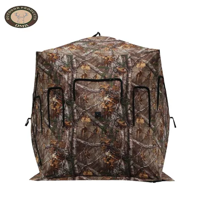 Camouflage Hunting Tent Outdoor Pop-Up Quick Automatic Opening Four-Season Waterproof Nylon Fabric