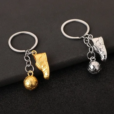 2026 Fashion football Metal Keychain men gift Key chain Soccer Shoes and Football Car Key Ring Gift party Keychains Jewelry