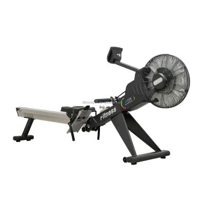 Rowing Machine With Air and Magnetic Double Resistance Cardio Training Equipment Air Rower Machine With Bluetooth LCD Display