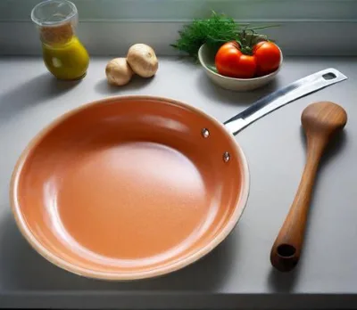 Aluminium Cookware - 12" Non-Stick Frying Pan, Gas Cooker Compatible for Home Use