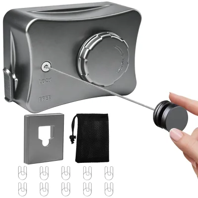 5.1m Retractable Bathroom Balcony Foldable Clothesline Strong SUS 304 Steel Wires Shrinkage Resistant for Clothes