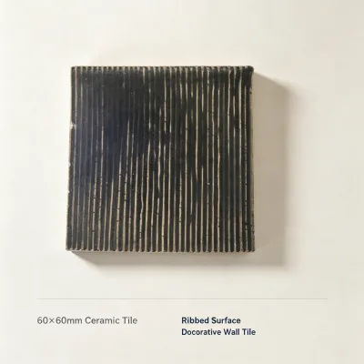 XXN Black & Gray Glossy Heat Insulation Metal Imitation Wall Tiles 60x60mm 11mm Thickness 1 Year Warranty