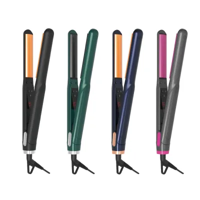 easy to operate Curved Flat Iron Inward Bob Inward Curve Tight Wave Perm Waterproof Ceramic Professional Hair Straightener