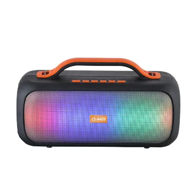 CS Portable Bluetooth 10W Bass Woofer RGB LED Lighting Car Studio Home Theatre Karaoke Player Outdoor Party Stage Box Microphone