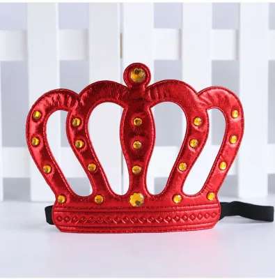King Crown Halloween Children's Birthday Decoration Props Gold Cloth Crown Hat Headdress Party Wholesale Supplies