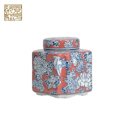 Online Shopping Hot Products Ceramic square Fancy Jars