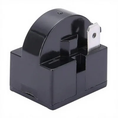 QP2-4R7 Refrigerator PTC Starter Relay 4.7Ohm 1Pin for Compressor QP2-4.7G(1Pack/Black)