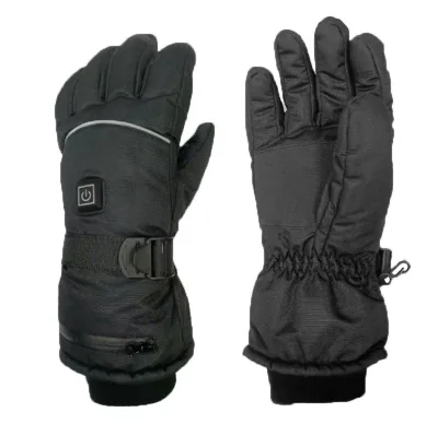 Unisex USB Rechargeable Heated Gloves with Touch Screen Overheat Protection Portable for Car & Household Use