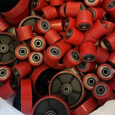 China PU Wheels Suppliers Wheel PU Bearing Price Heavy Duty 2000kg 2500kg 3000kg PU Casting Steering Wheel for Forklift Factory