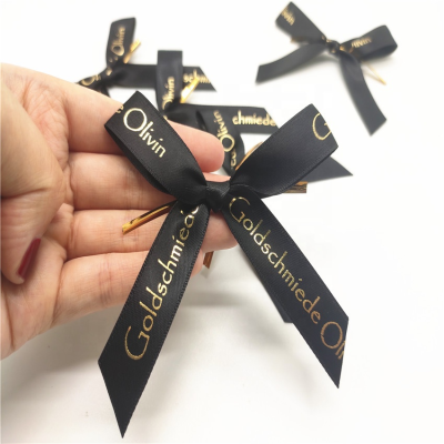 Cheap Price Pre-tied Ribbon Bow With Gold Clip in Packaging Ribbon Bow
