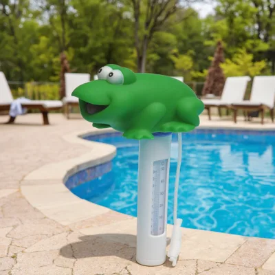 New Arrival BN Swimming Pool Floating Thermometer Cool Style Water Temperature Cleaning Pool Thermometers Frog With String