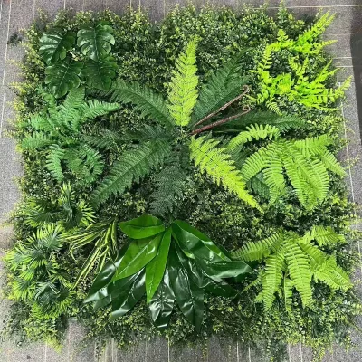 UV Resistant Artificial Plastic Grass Wall Plants Simple Installation for Interior Decoration for Birthday Easter Occasions