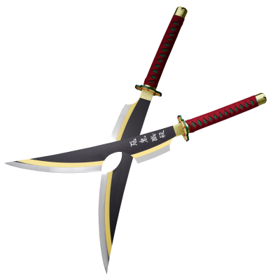 Demon Slayer Sword Uzui Tengen Katana Samurai Sword Crafts 80cm