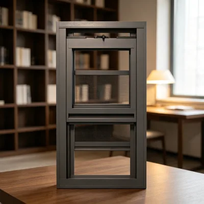 Ventilated Sash Window, Vertical Opening, Adjustable Airflow