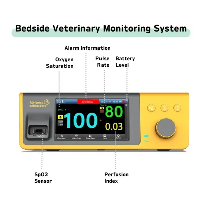 BTO VET Veterinary Bedside SpO2 Monitoring System Optional NIBP TEMP CO2