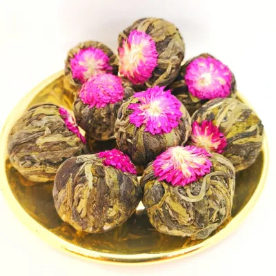 Handmade Chinese Instant Pu'er Tea Simple and Elegant Flower Blooming Tea for Health Bulk Packaged