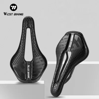 WEST BIKING Bike T700 Carbon Fiber Saddle Bicycle Seat Cushion Lightweight Waterproof Slow Rebound Sponge Bicycle Saddle