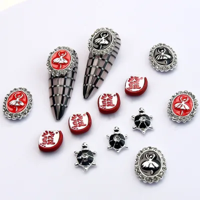 3D Luxury Alloy Ballet Nail Art Charms Kawaii Tortoise Accessories Plastic Parts for Manicure Decor Nails Decoration Supplies