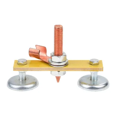 Strong Double Headed Magnetic Welding Ground Clamp Fixed for Electric Welder Magnet Head Welding Clamps Holder