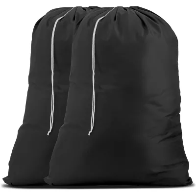 CF Machine Washable Durable Nylon Large Capacity Bags with Locking Drawstring Fits Laundry Baskets Hampers