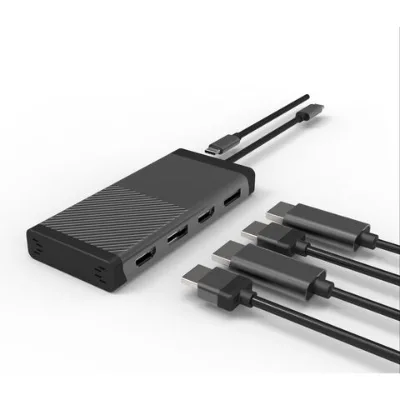 OEM displaylink graphics docking station usb c to 4k 60hz hdmi dp pd 100 charging adapter 5 in 1 usb hub