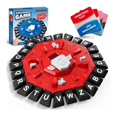 24-Letter Alphabet Game Fast-Paced Word Puzzle Board Game with LCD Screen for Quick Thinking Family Night and Learning Fun
