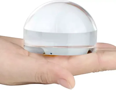 3.8 Inch Acrylic Reading Magnifying Glass 5X Dome Optical Half Ball Lens Paperweight and Magnifier