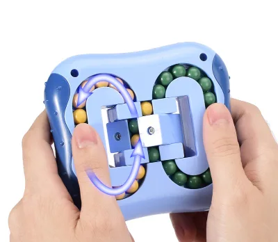 Educational Toys Anti-stress Square Rotating Magic Beans Cube Puzzles Fidget Toys for Kids Adults Stress Relief