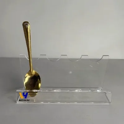 Custom Acrylic Utensil Display Stand - Holder for Forks Knives Spoons, Restaurant & Retail Countertop Showcase | OEM