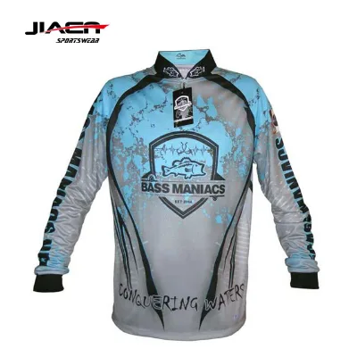 Customized Wholesale Cheap Blank Cheap Custom Dye Sublimation Fishing Jersey Youth Free Custom Fishing Jersey