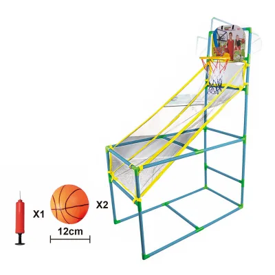 Kids Sport Shooting Basket Portable Plastic Basketball Hoop Stand for 5-7 Years