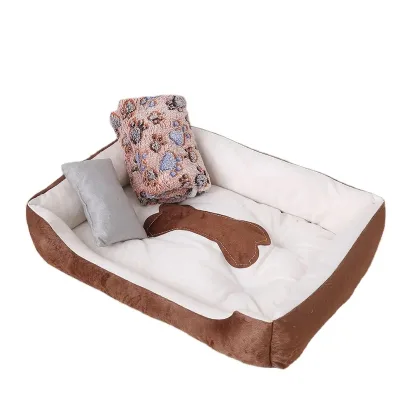 Super Soft Winter Warm Pet Bed Portable Cat Mat and Puppy House Wholesale Cat and Dog Cushion