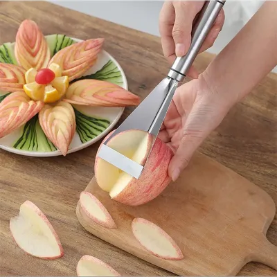 DIY Platter Decoration Fruit Carving Knife Triangular Apple Pushing Knife Kitchen Food Carve Tool Fruit Slicer Cooking Tools