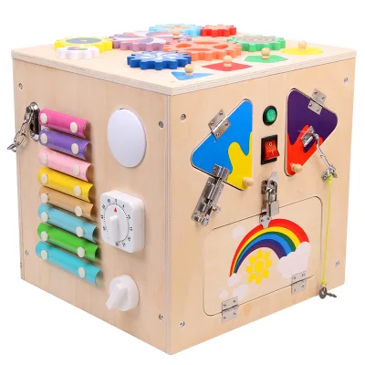 Toddler Wooden Toys Montessori Toy Wood  Busy Board for Toddlers Baby Toddler Children's Educational Games