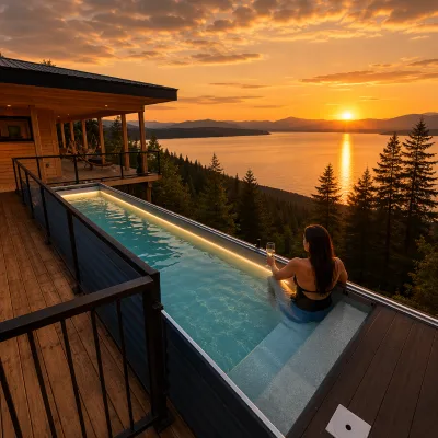 40ft Luxury Shipping Container Swimming Pool Above Ground Outdoor Lap Pool for Lake View Villa Homestay Resort Backyard Use