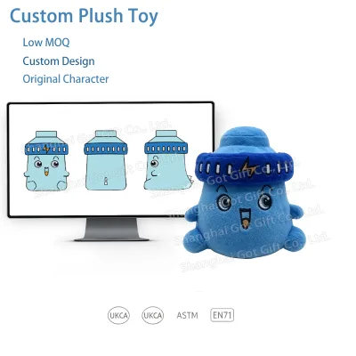 Custom Manufacturer Ctue Plush Toys Soft Stuffed ECO Fabric Exquisite Embroidery Plushies