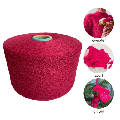 Eco Friendly Open End Carded Acrylic Blend Yarn Knitted High Quality Recycled Knitting Yarn for Scarf Sweater