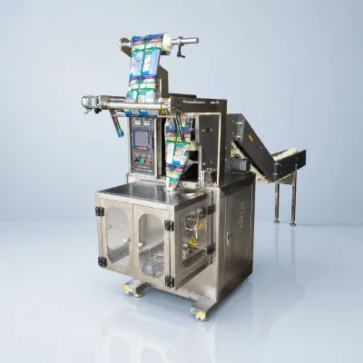 All-in-One Automatic VFFS Packing Machine with Incline Conveyor Feeder and Sealing Function for Food Pouches and Bags (Paper)