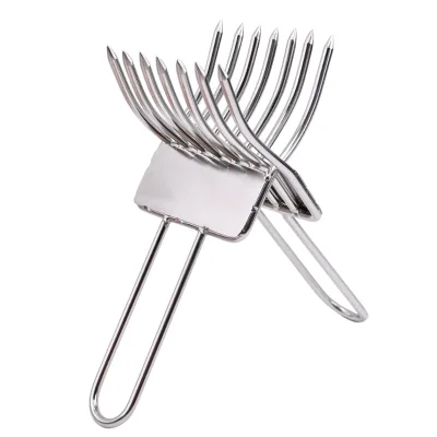 STAINLESS STEEL BBQ METAL MEAT CLAWS for PERFECTLY SHREDDED MEATS Meat Shredder Claws