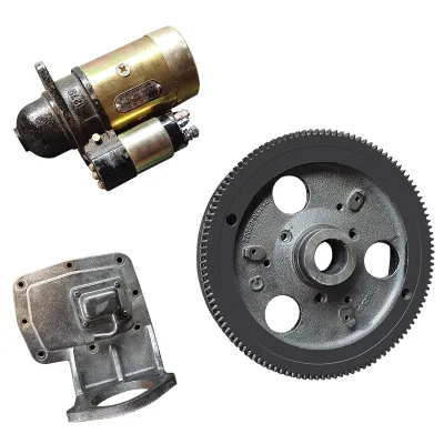 Factory Direct, 190/192 Single-cylinder Water-cooled diesel Engine Modified Electric Starter, Flywheel, Motor, Motor Bracket.