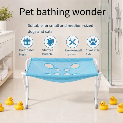 Foldable Shower Stand for Nail Trimming, Nail Fixation, Anti Scratch and Anti Bite Beauty, Small and Medium-sized Shower Stand