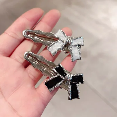 New Hot Sale Wholesale Refine Women Barrette Accessories Metal Bow Bowknot Hairpin Hair Pin Clip
