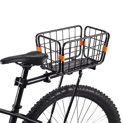 BKS Large Capacity Rear Rack for Cargo Bikes Easy Install Tools Included Mountain Bike with Front Shelf Basket