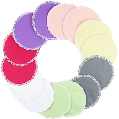 Wholesale Breastfeeding Pads PUL Waterproof Washable Breast  Cloth Bamboo Fiber Nursing Pad for Mama