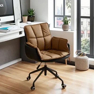 Modern Makeup Table Chairs Cushioned Backs Detachable boss Swivel Chairs Vintage Computer Office Chairs